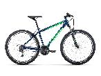 Велосипед горный Forward Apache 1.0 Classic d-27,5 3x7 (2022) 19" синий/ярко-зеленый
