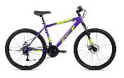 Велосипед горный Altair AL D d-26 3x7 (2022) 18" фиолетовый/зеленый