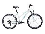 Велосипед горный Forward Iris 1.0 d-26 1x6 (2022) 17" белый/бирюзовый