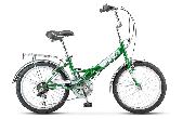 Велосипед складной Stels Pilot-350 d-20 1x6 13" зеленый