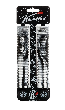 Грипсы самокат Комета Альфа Черно-белые (+ заглушки) L=160mm