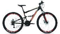 Велосипед горный двухподвес Forward Raptor 2.0 D d-27,5 3x6 (2022) 16" черный/красный