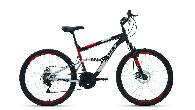 Велосипед горный двухподвес Altair MTB FS 2.0 D d-26 3x6 (2022) 18" черный/красный