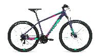 Велосипед горный Forward Apache 3.2 HD d-27,5 3x8 (2022) 15" фиолетовый/зеленый