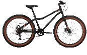 Велосипед подростковый Forward Unit Plus D d-24 1x7 (2024) 13" черный матовый/оранжевый