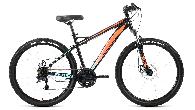 Велосипед горный Forward Flash 2.2 D d-26 3x7 (2022) 19" черный/оранжевый