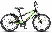 Велосипед детский Stels Pilot 200 VC d-20 1x1 11" черный/салатовый