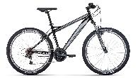 Велосипед горный Forward Flash 1.0 d-26 3x7 (2022) 17" черный/серый