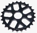 Звезда передняя для велосипеда BMX KLC301 1/2х1/8 25T 19mm черная, alu
