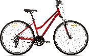 Велосипед гибридный Aist Cross 1.0 d-28 3x7 (2023) 19" красный QR