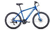 Велосипед горный Forward Hardi 2.1 D d-26 3x7 (2022) 18" синий/бежевый