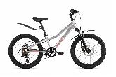 Велосипед подростковый Forward Twister CX d-20 10" 2026 серебристый