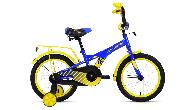 Велосипед детский Forward Crocky d-16 1x1 (2022) синий/желтый