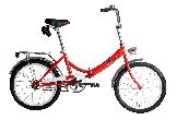 Велосипед складной Кама d-20 1х1 (2023) 14" красный/белый