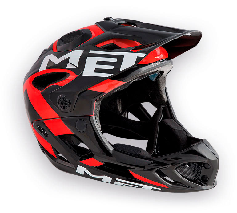 Велошлем Met Parachute (Black/Red, M, 2022 (3HELM98M0NR))