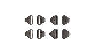 Застежки к наколенникам подростковым Leatt Z-Frame Bucle Kit Junior Pair (Black, OS, 2023 (402000470