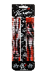 Грипсы самокат Комета Альфа Бело-черно-красные (+ заглушки) L=160mm