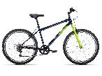 Велосипед горный Altair MTB HT 1.0 d-26 1x7 (2022) 17" темно-синий/зеленый