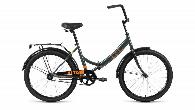 Велосипед складной Altair City d-24 1x1(2023) 16" темно-серый/оранжевый (FR)