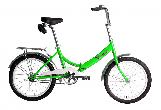 Велосипед складной Кама d-20 1х1 (2023) 14" зеленый/серебристый