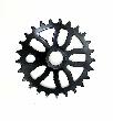 Звезда передняя для велосипеда BMX KL-C117 1/2х1/8 25T черная, сталь